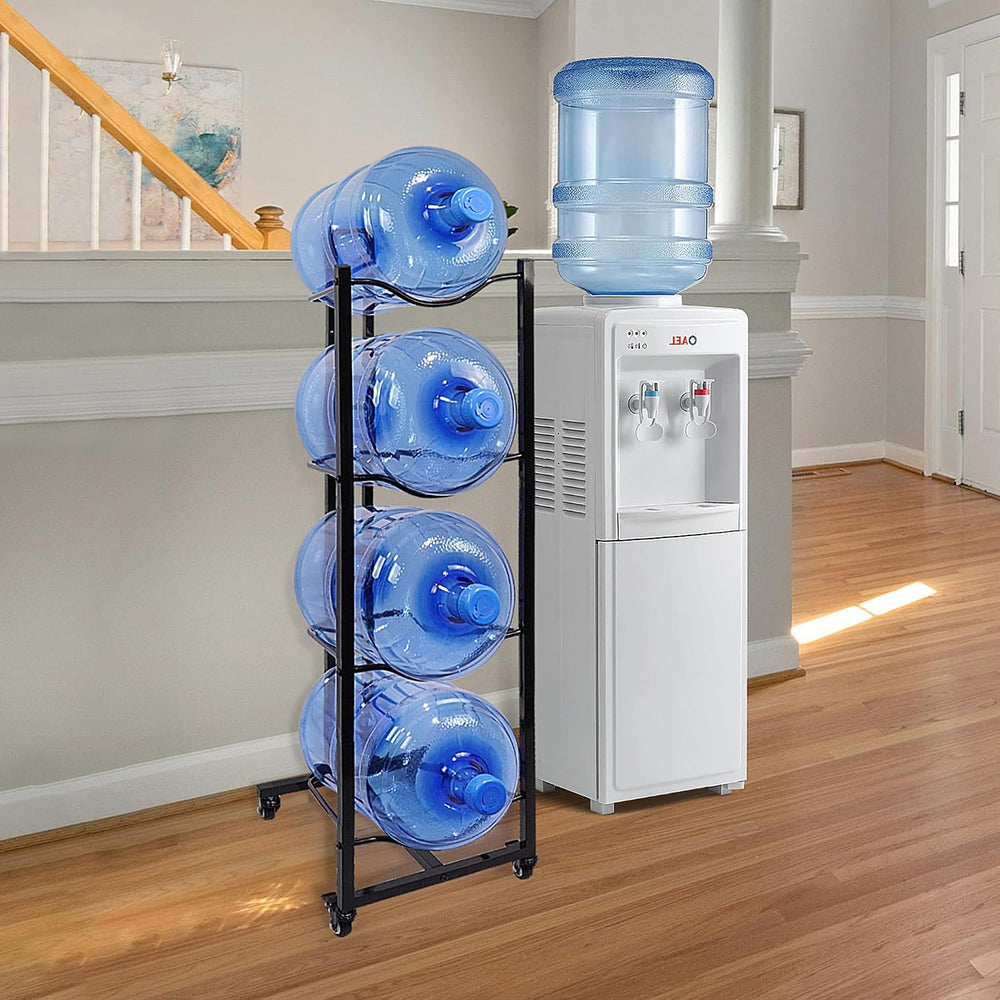 5 Gallon Water Bottle Holder, 4-Tier Heavy Duty Water Cooler Jug Rack, Water ...