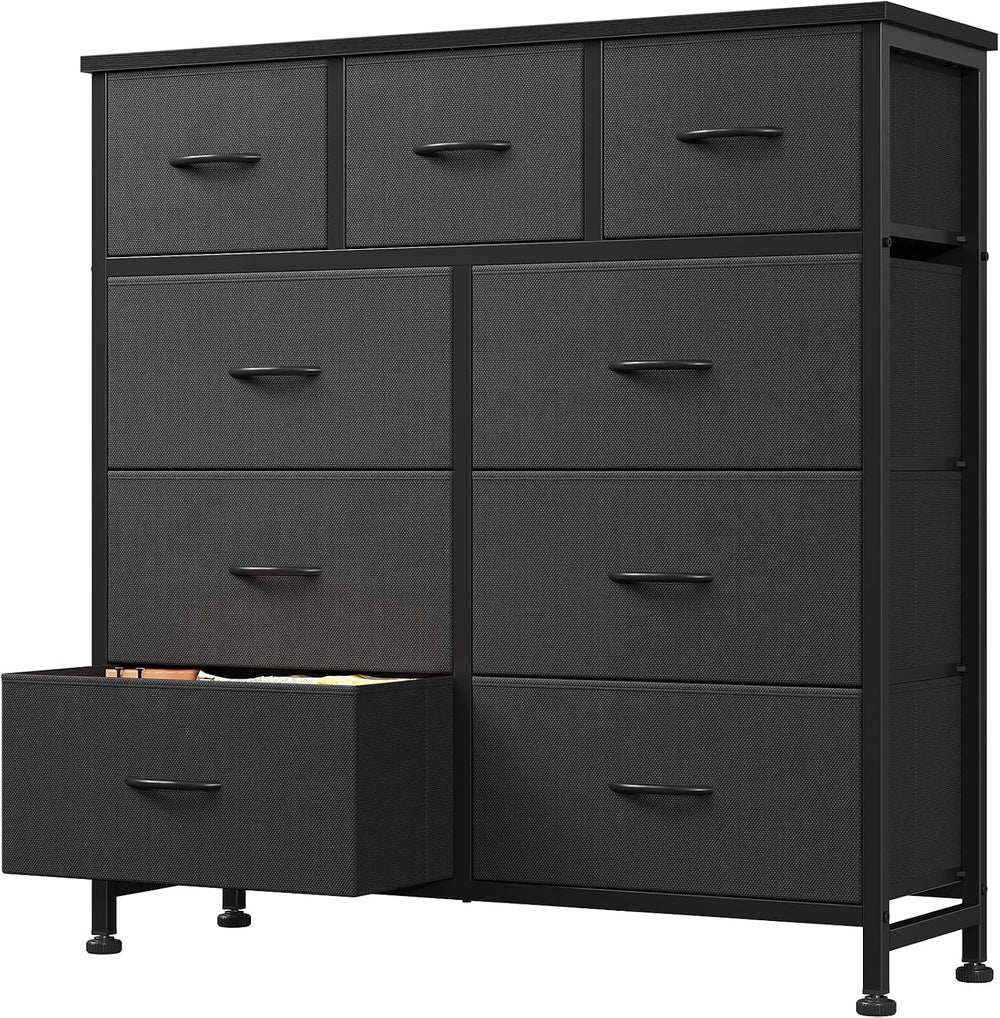 DUMOS Dresser for Bedroom, 9 Drawers Fabric Storage Organizer