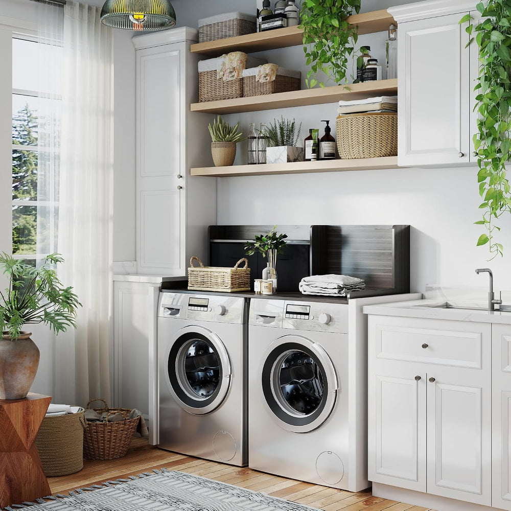 TaoHFE Washer Dryer Countertop,Washer and Dryer Topper for Laundry,Black