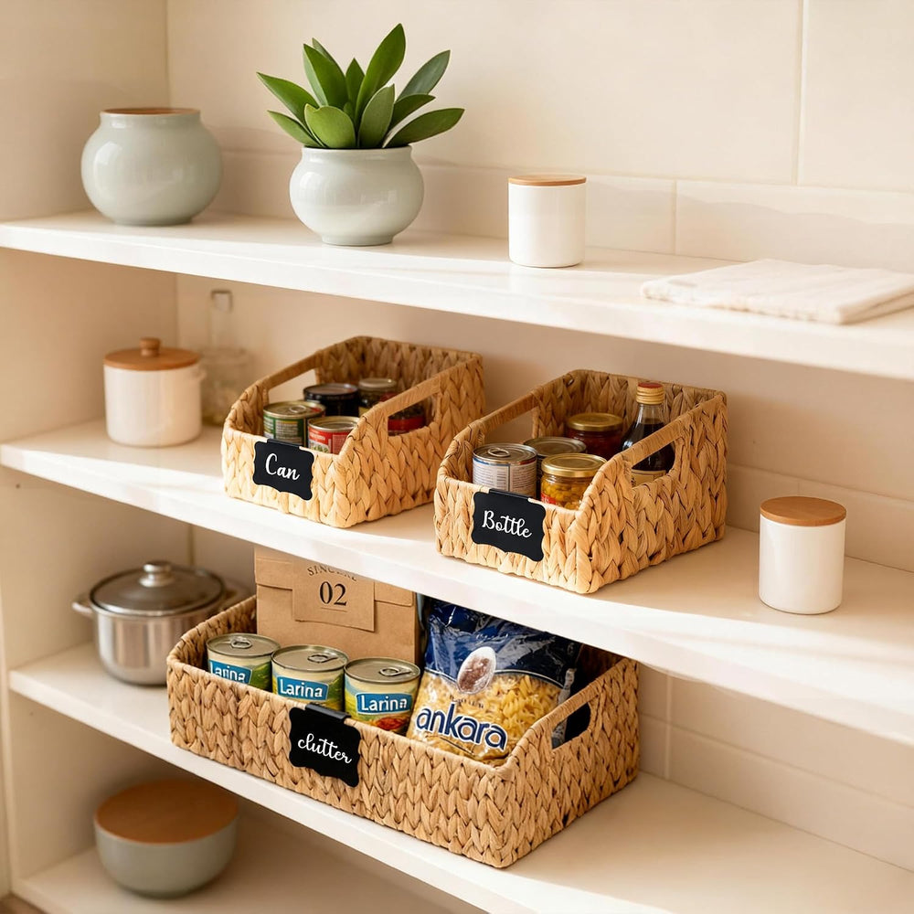 Pantry Baskets for Organizing,Storage Organizers,3Pack,Natural 2Set