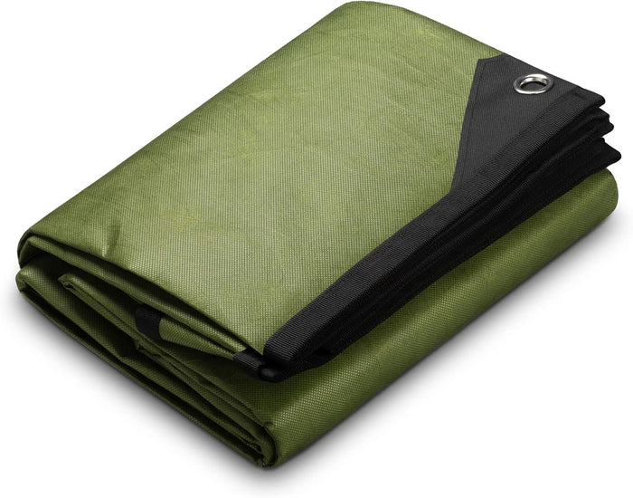 Arcturus XL Heavy Duty Survival Blanket – Insulated Reflective Thermal Camping Tarp - 8.5 FT x 12 FT (Olive Green)