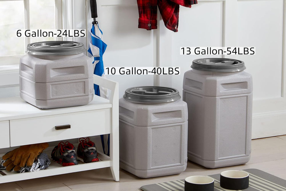 Mighty Tuff Airtight Dog Food Storage Container – 13 Gal, up to 54 lb Capacit...