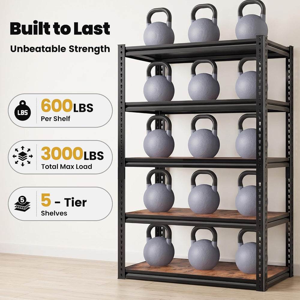 REIBII Storage Shelves Whith Thickened MDF Wood for Pantry Organizer
