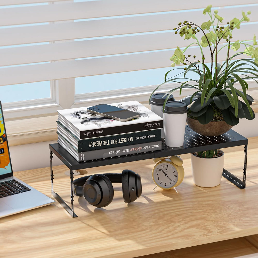 Jojocross Adjustable Stackable Metal Storage Shelf Organizer - Expandable Wir...