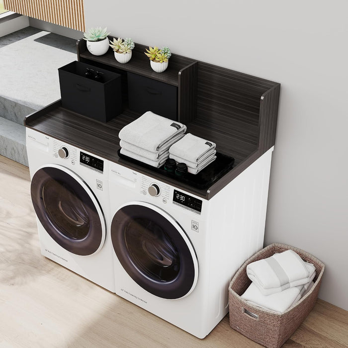 TaoHFE Washer Dryer Countertop,Washer and Dryer Topper for Laundry,Black