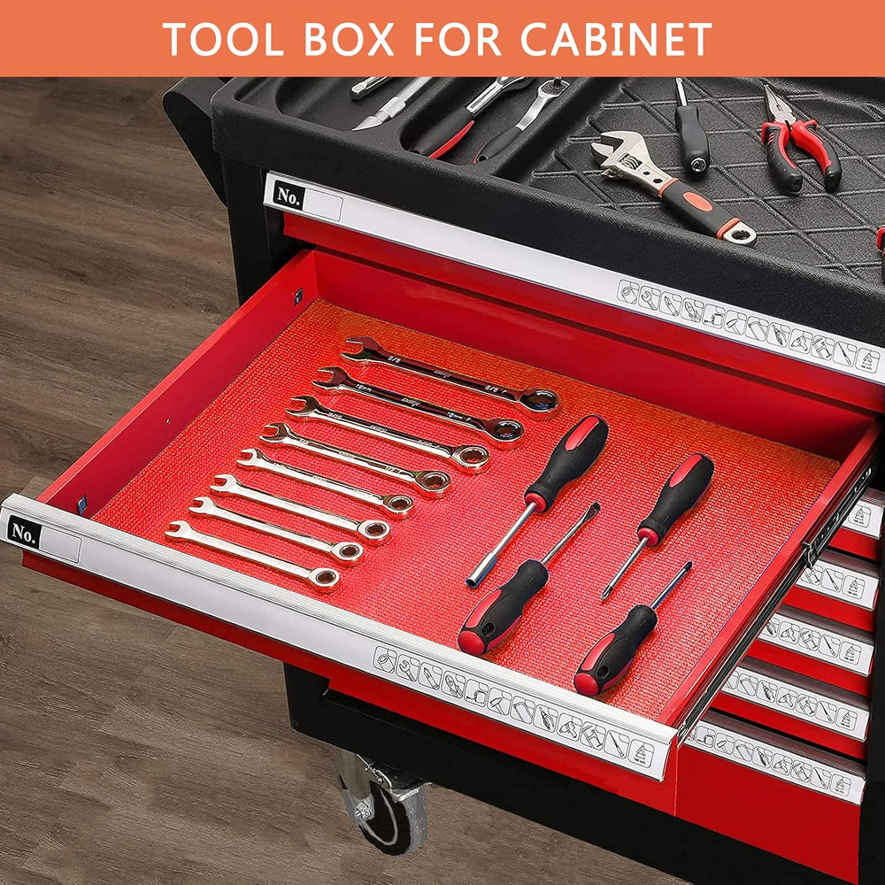 Foam Toolbox Liner Drawer Liner, Non-Slip Shelf Liners 18" W x 288"...
