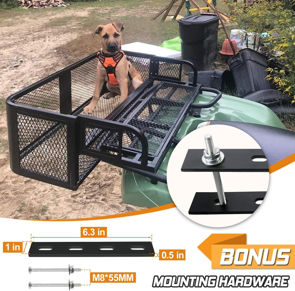 ORCISH Heavy Duty ATV Rear Drop Cargo Basket, 14" W x 41" L x 12.5&...