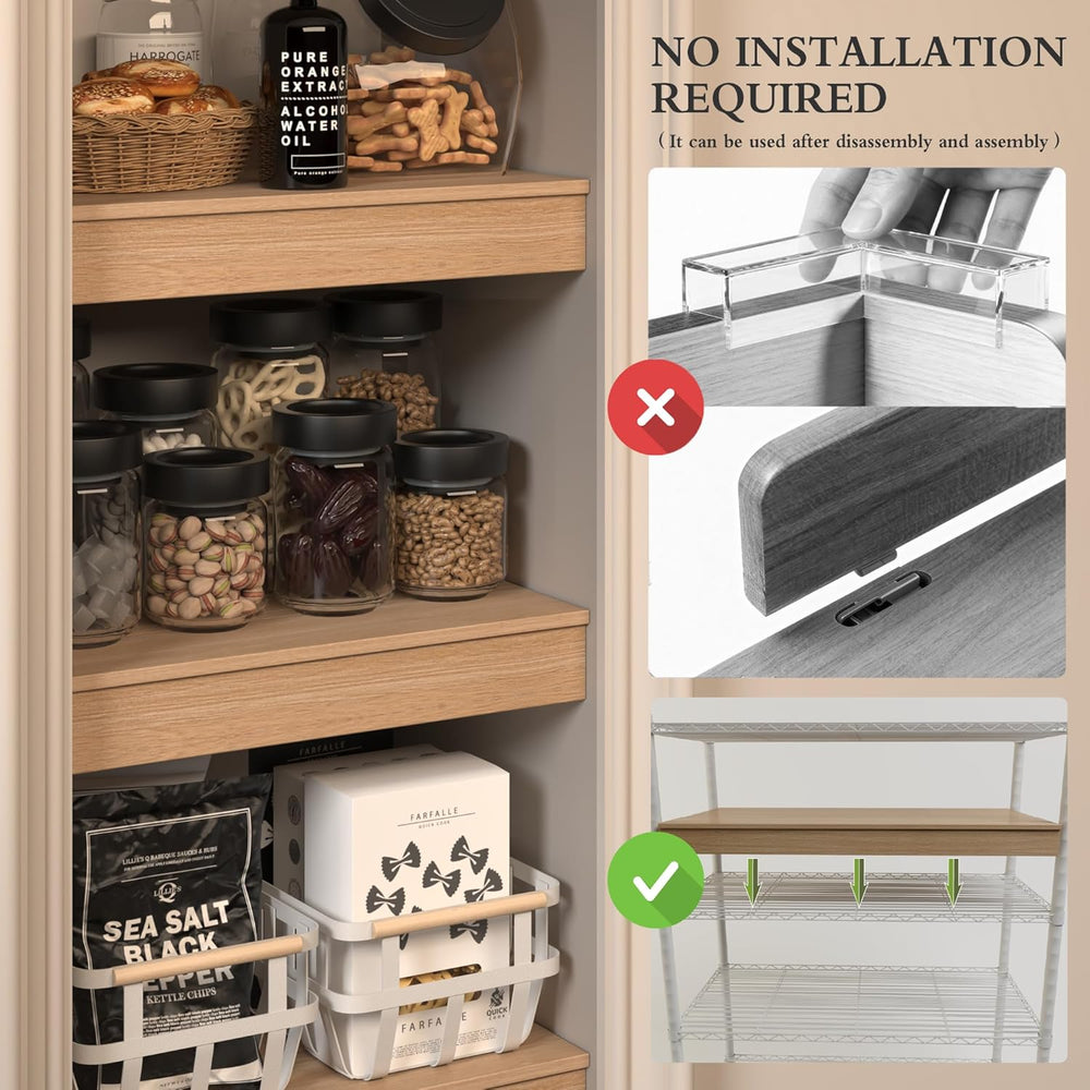 Wire Shelf Covers, 36"W x 16"D PVC Wire Rack Cover for Wire Shelvin...