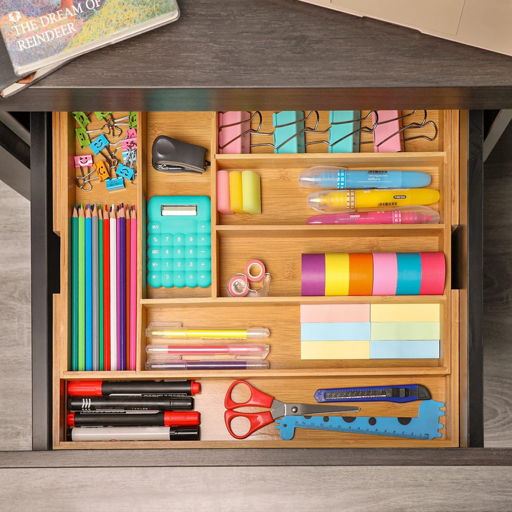 HIWARE Kitchen Utensil Organizer Silverware Organizer Silverware Tray For Dra...