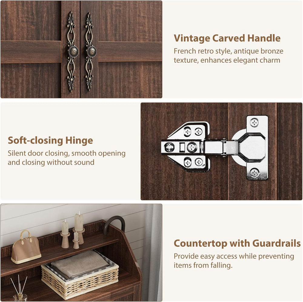 GarveeHome Shoe Storage Cabinet with 3 Doors