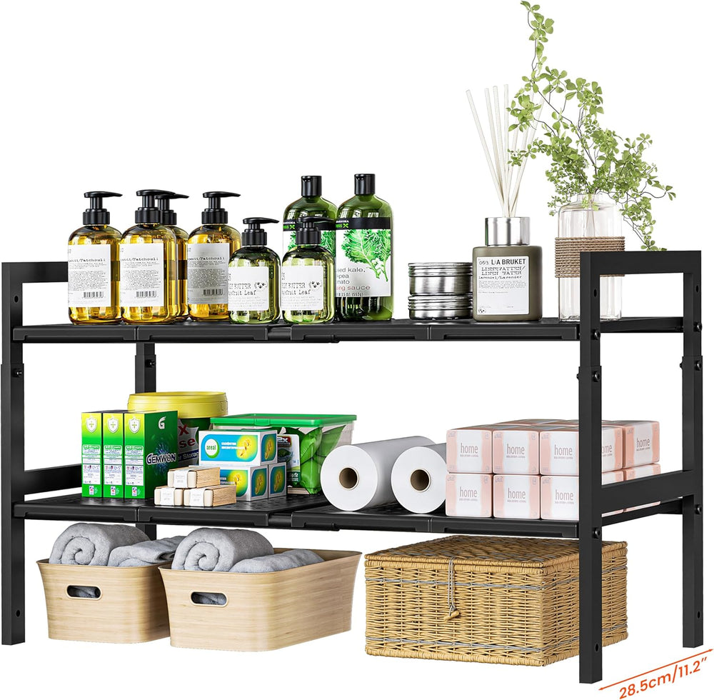 Under Sink Organizer and Storage 16.5"-30.7" Expandable Length, Adj...