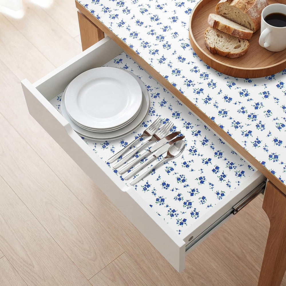 RAY STAR 12 Inch x 10 Ft Shelf Liner for Kitchen Cabinets, Non-Adhesive Cabin...