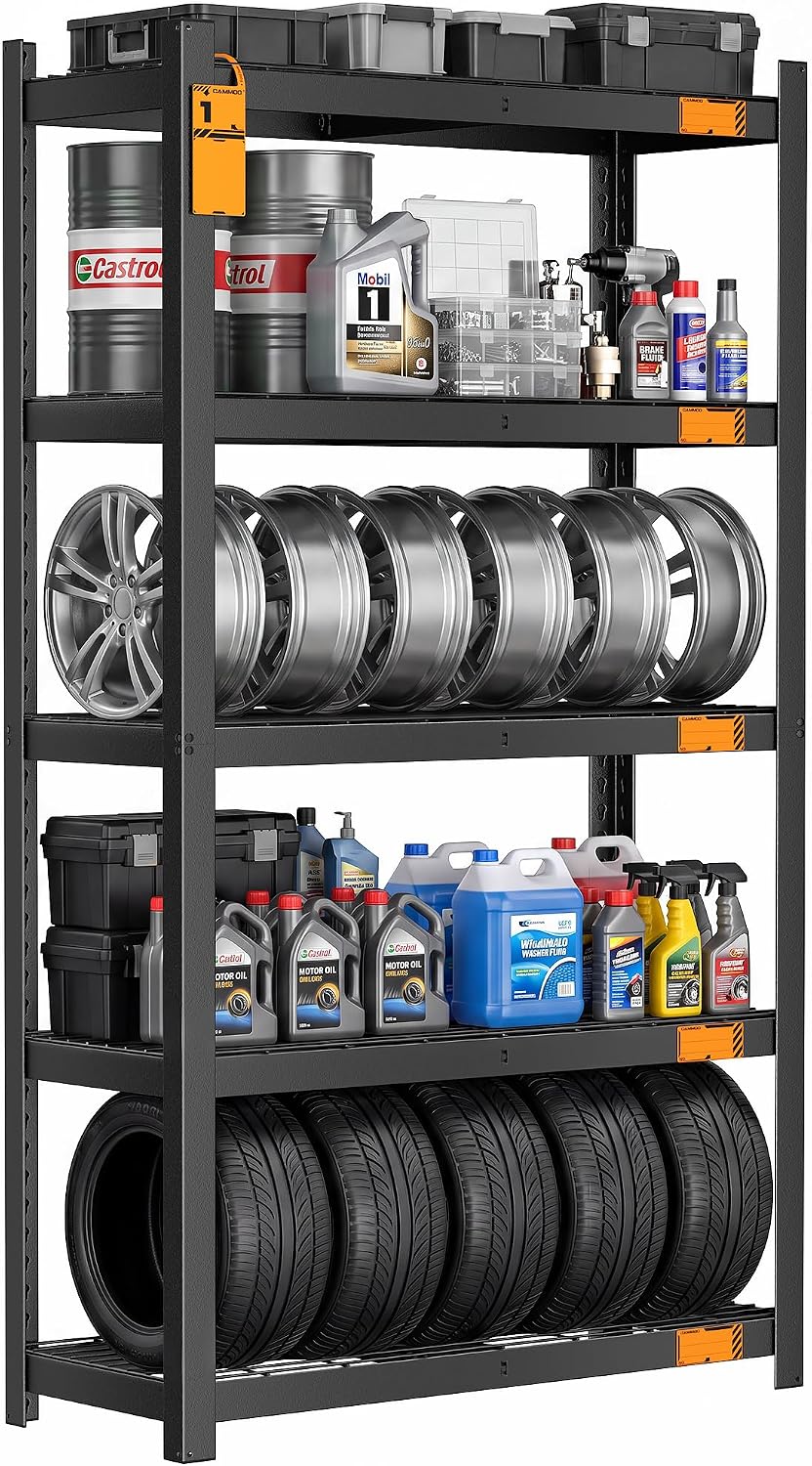 CAMMOO 3500LBS Storage Shelves, 5 Tier Wire Shelf 36" W x 16" D x 7...