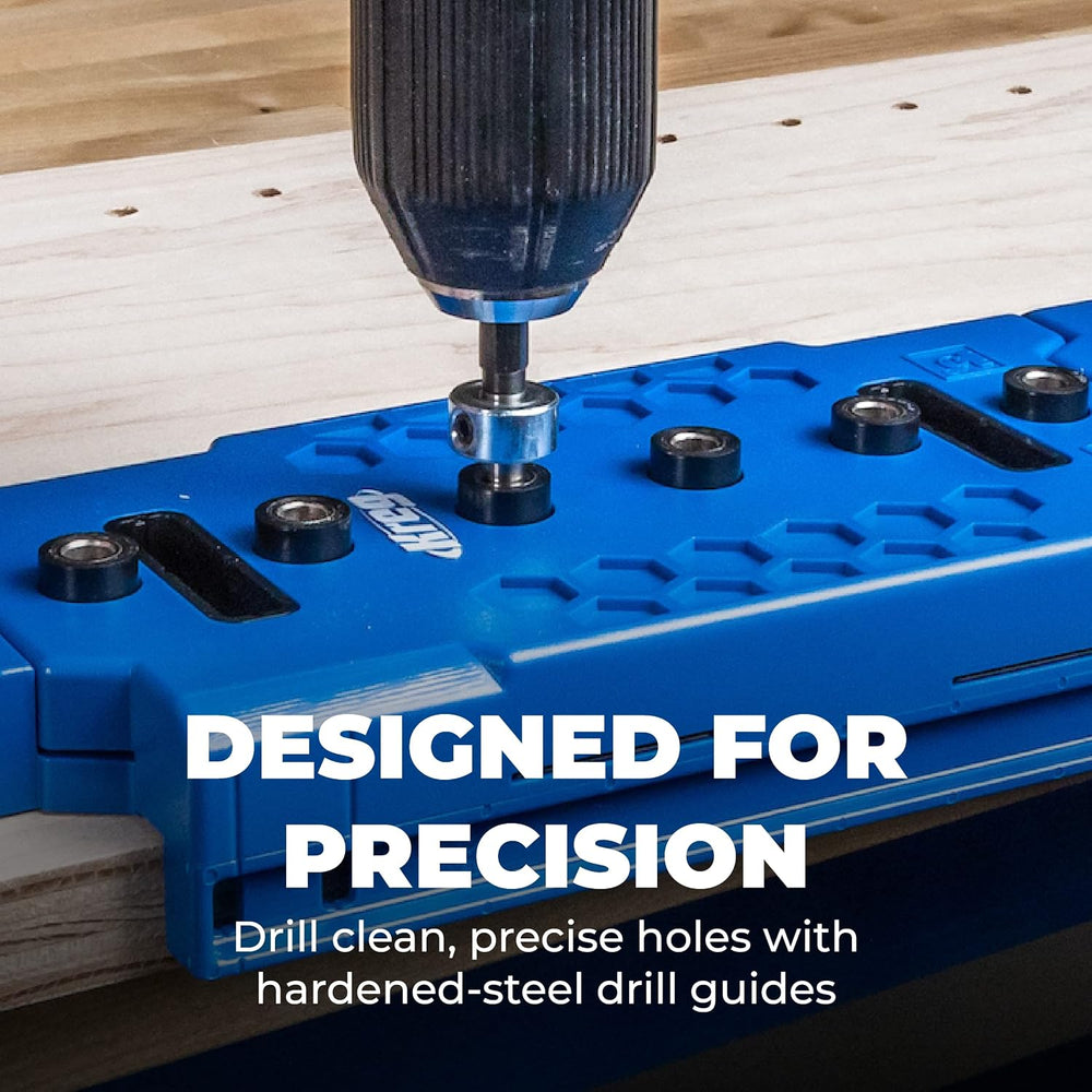 Kreg Shelf Pin Jig 1/4 Inch, Cabinet Shelf Drilling Jig, KMA3225