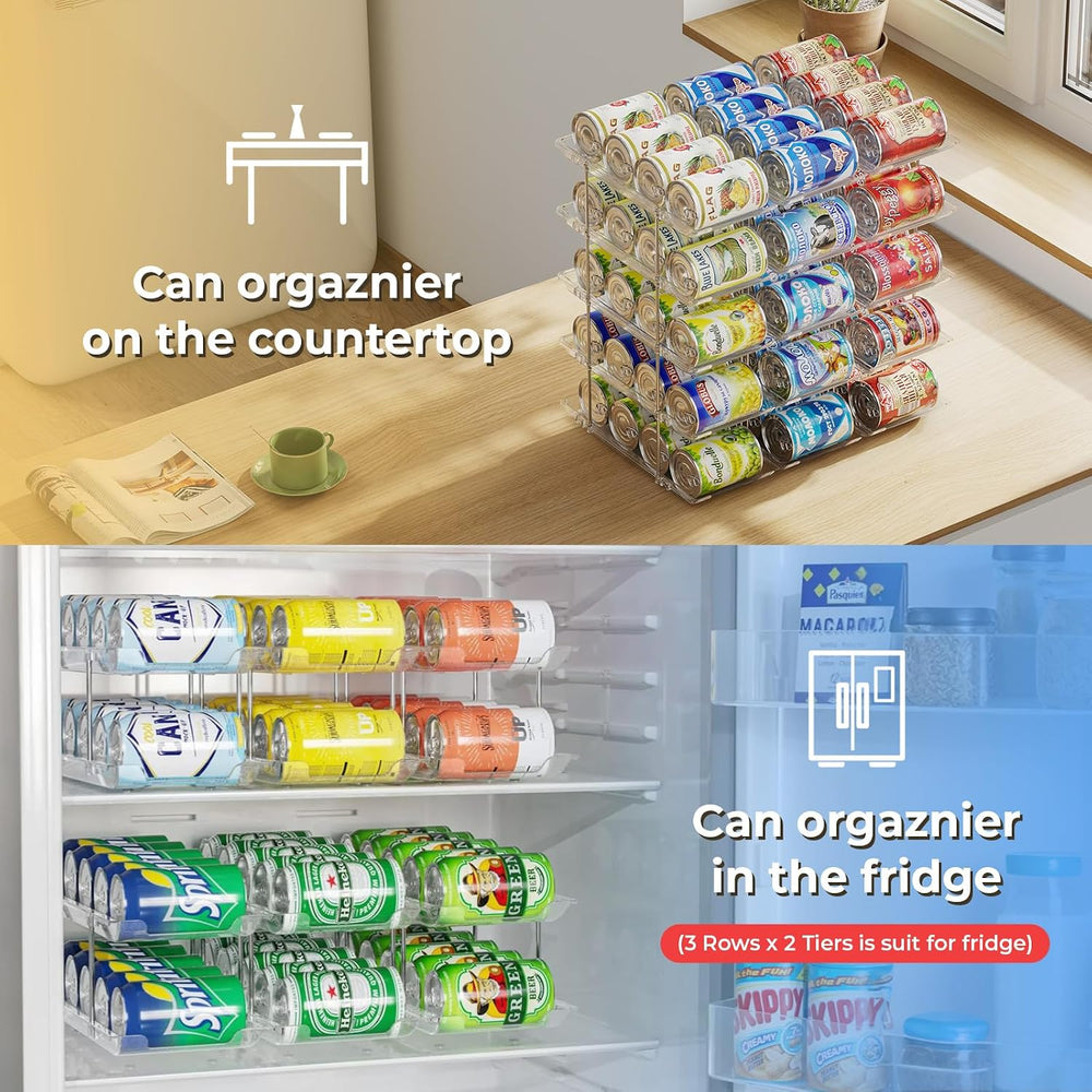 Can Organizer for Pantry 5 Tiers Rolling Can Storage Cupboard