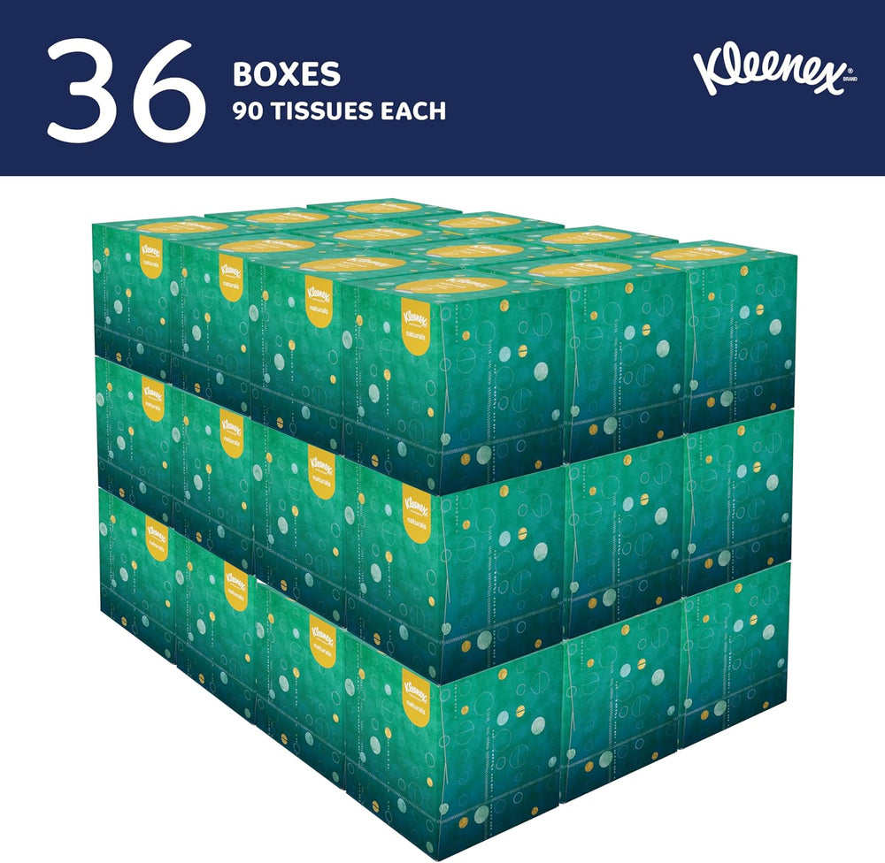 Kleenex Professional Naturals Facial Tissue, Bulk, 36 x 90 Tissues (56027)
