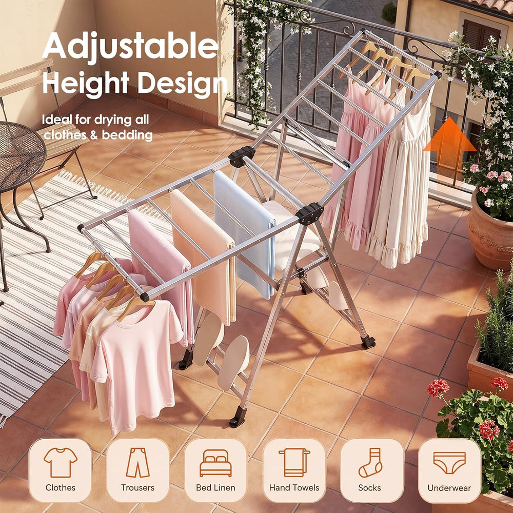 Luxspire Clothes Drying Rack, Foldable Drying Rack Clothing