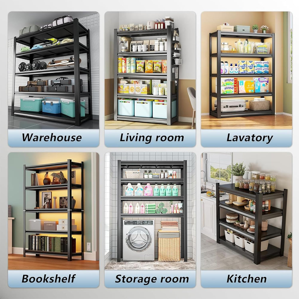 45" W Shelves for Garage Storage, 20" D Metal Garage Shelving Heavy...