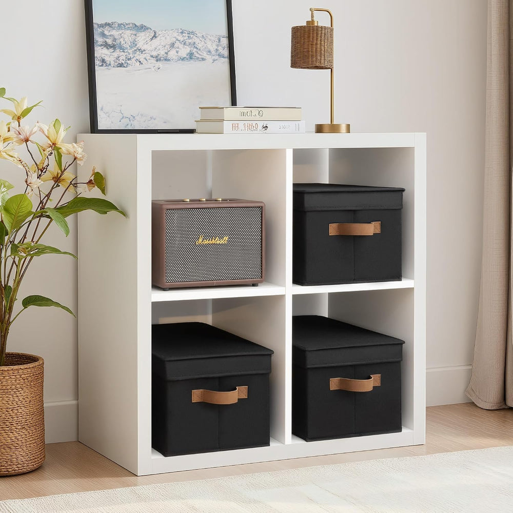 StorageWorks Fabric Storage Bins with Lids, Closet Storage Bins