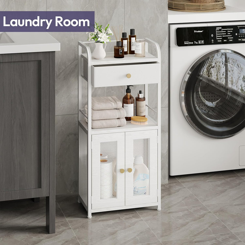 SWTYMIKI 14.57"x32.28" Bathroom Storage Cabinet – Freestanding Toil...