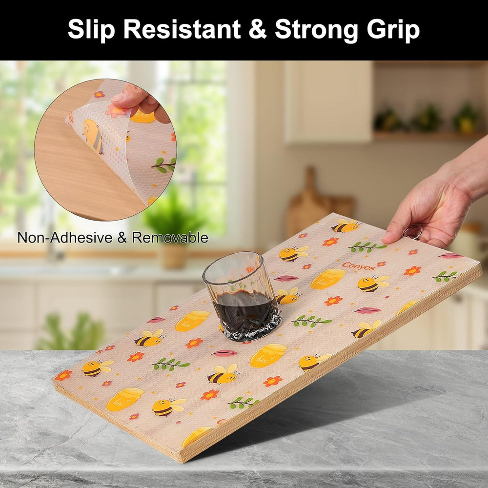Cooyes Shelf Liner Non-Adhesive Cabinet Drawer Liner for Kitchen 20"x360...
