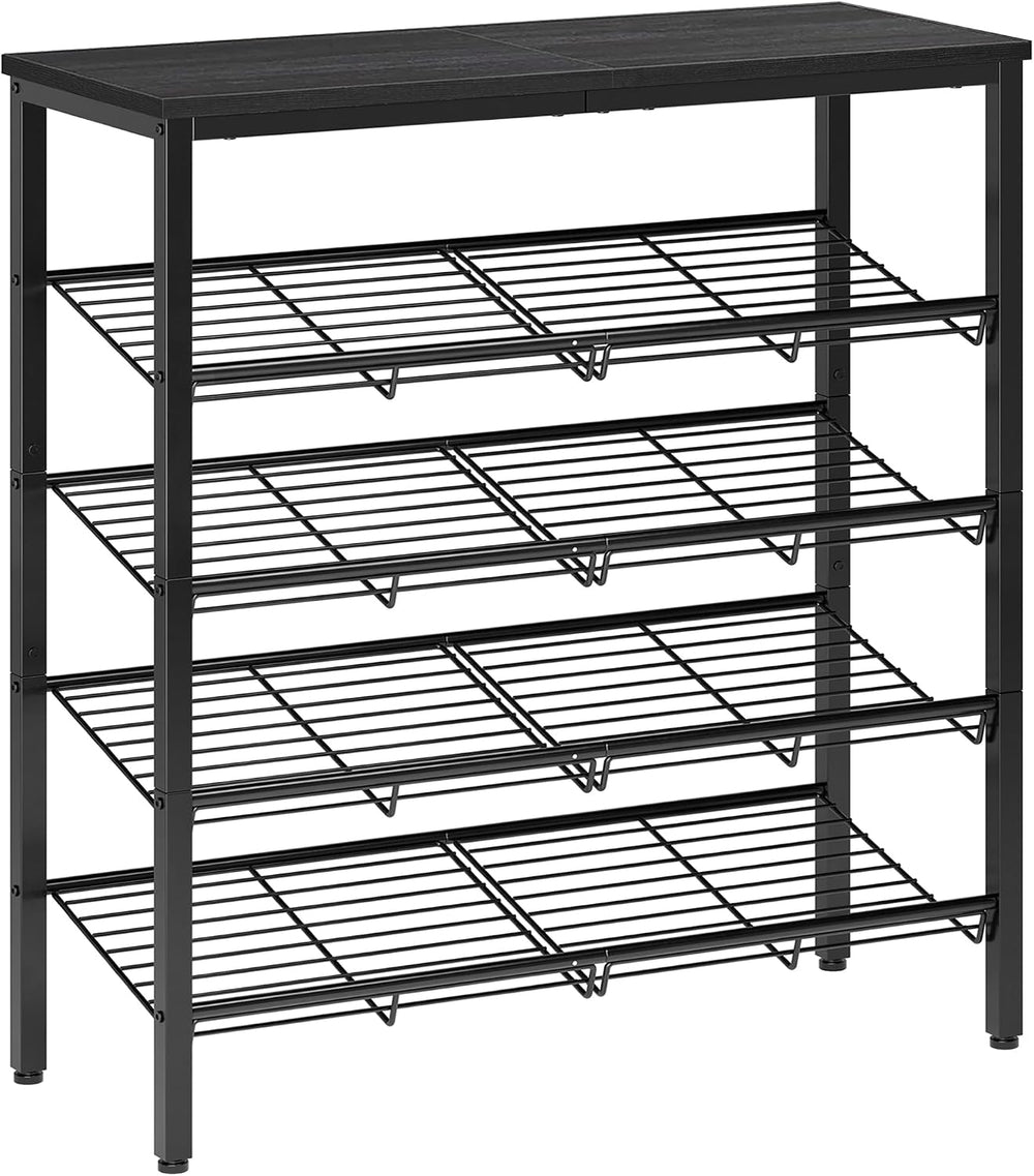 Nunsino Shoe Rack for Closet,5 Tier Shoe Organizer for Entryway,Shoe Shelf wi...
