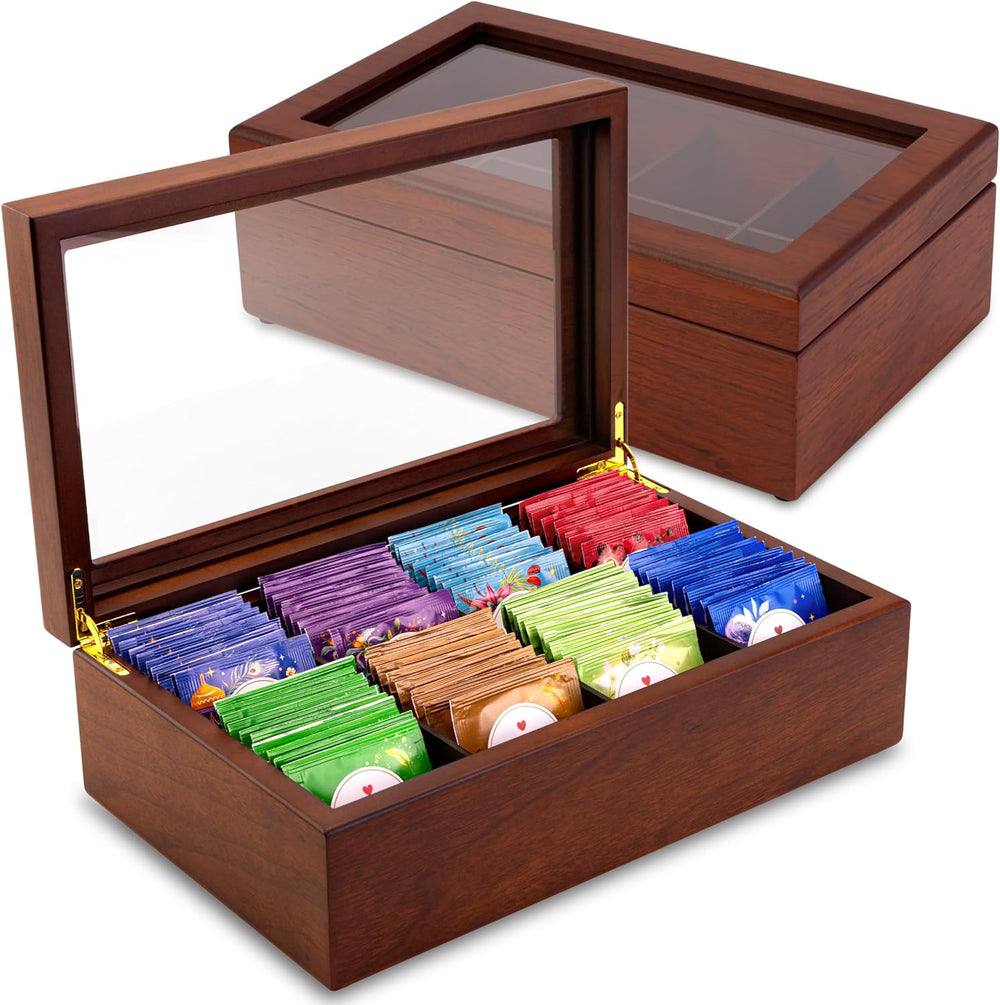 Tea Box - Luxury Wooden Tea Bag Organizer from The Apace Premier Collection