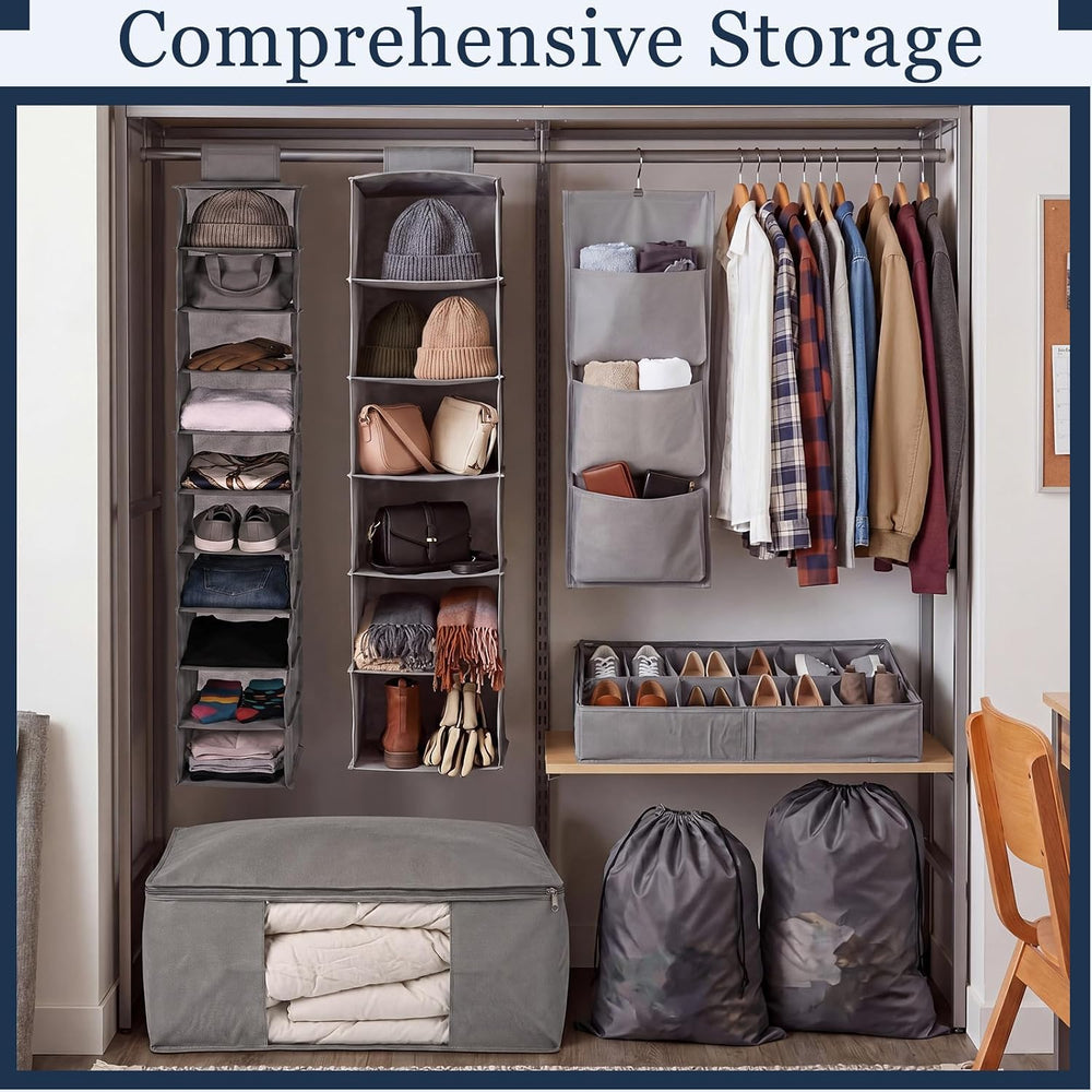 7 Pcs Dorm Organizers and Storage Set College Dorm Essentials