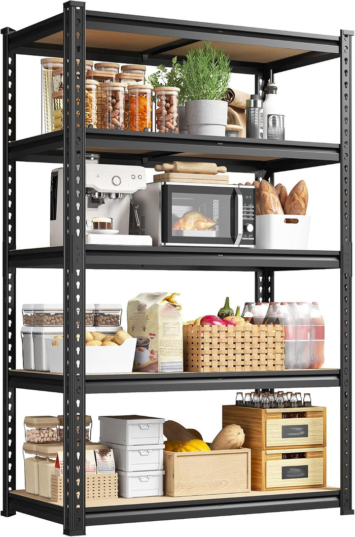 DurayLoly Shelving Unit,15.75" D×31.55" W×63.05" H Shelves for Kitchen