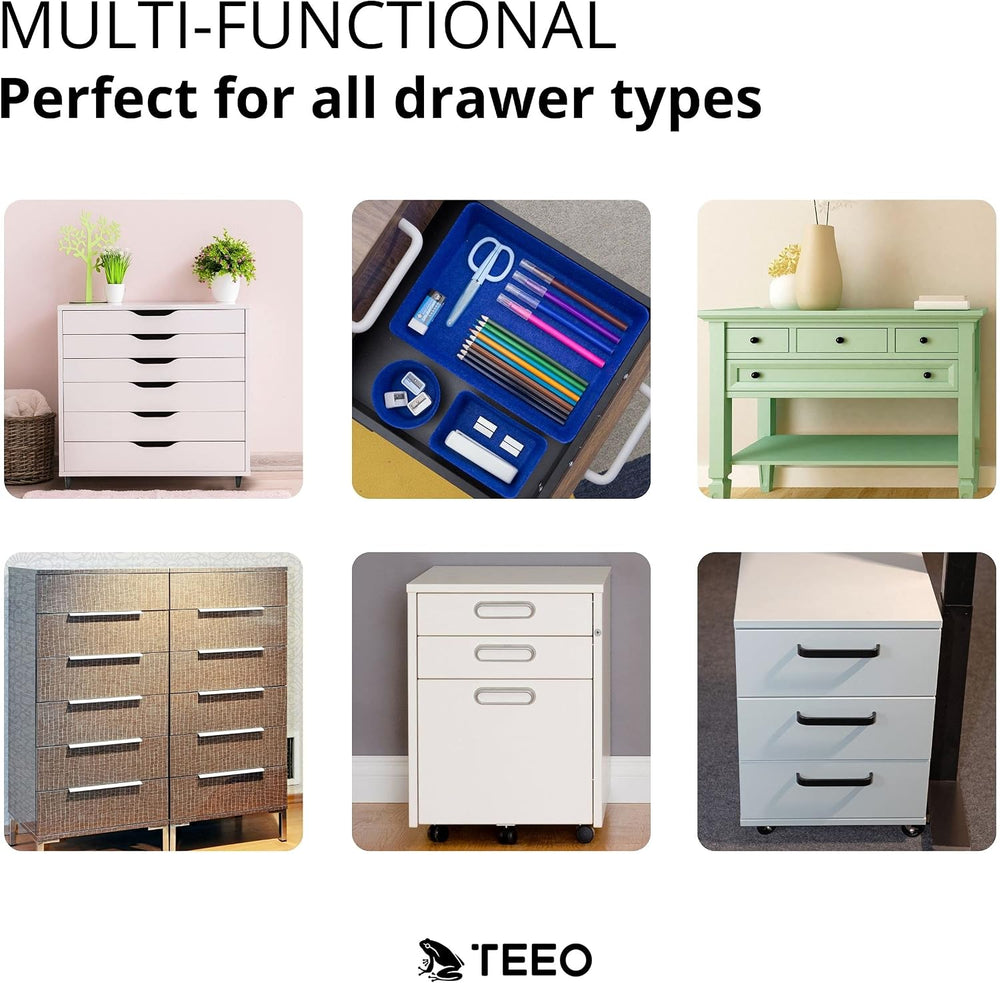 Teeo - Felt Drawer Organizer - Desk Accessories - Office Organization - Kitch...