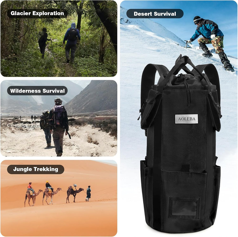AOLEBA Arborist Rope Storage Bag Tree Climbing Rock Rope Bucket Backpack Rope...