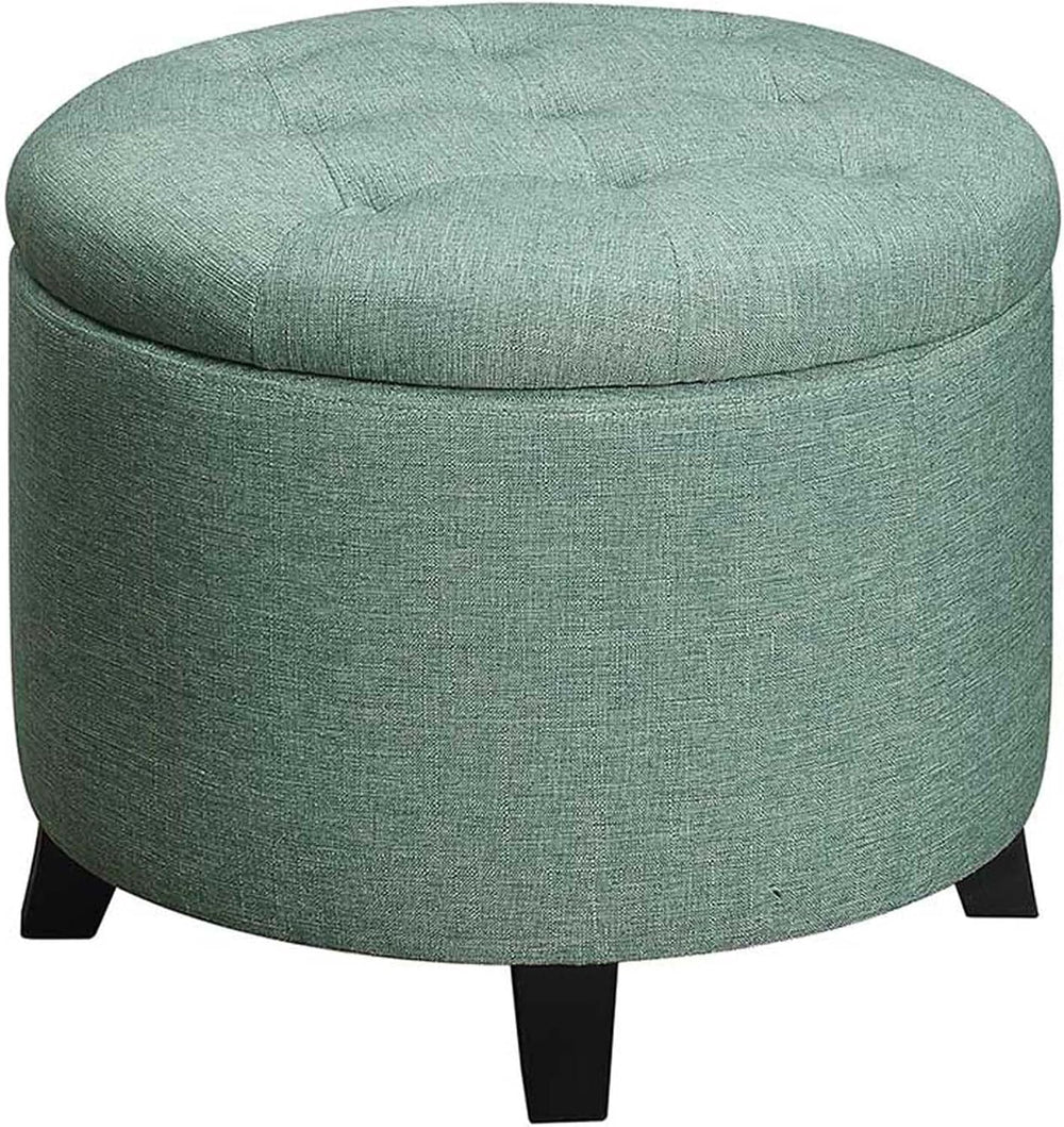 Convenience Concepts Designs4Comfort Round Storage Ottoman 19.75" - Vers...