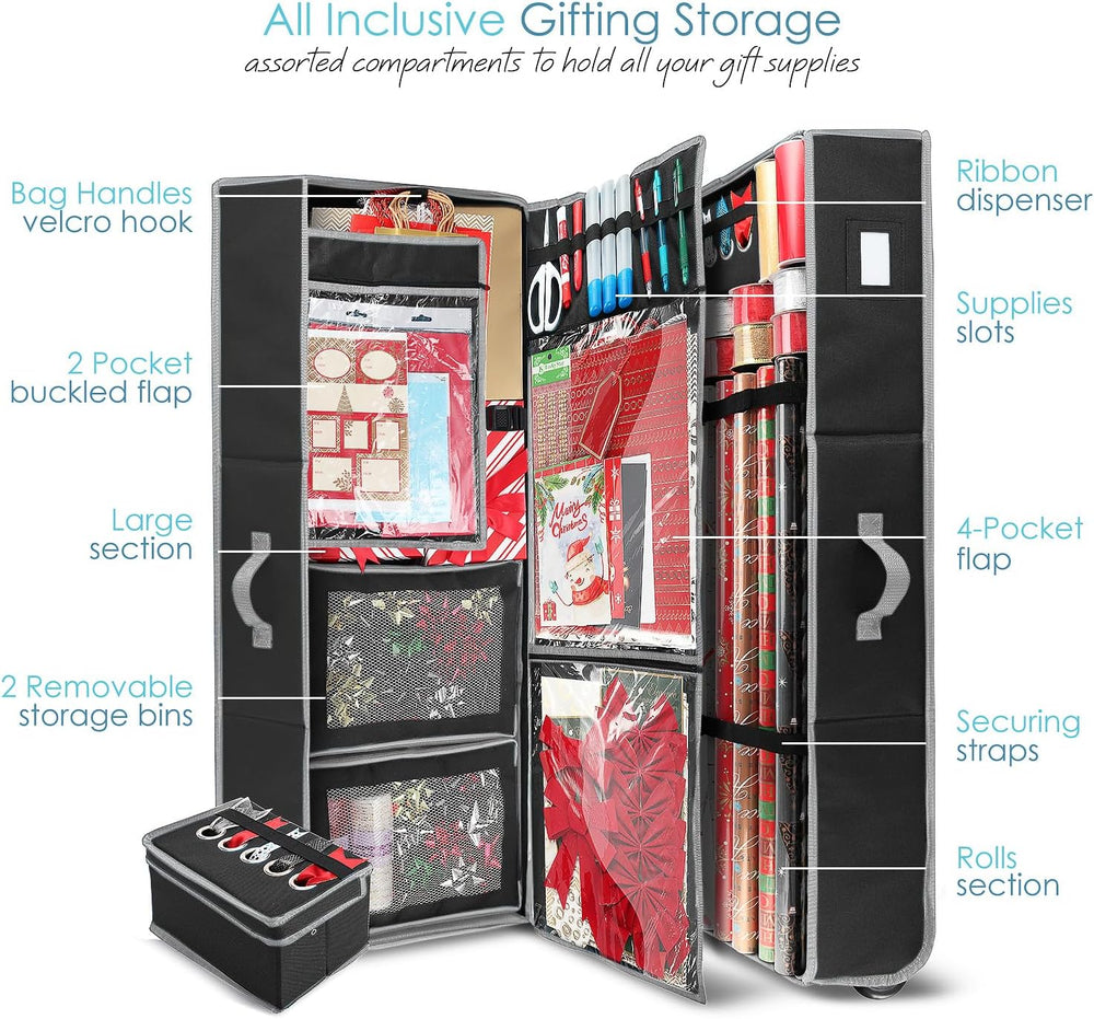 Hearth & Harbor Holiday Storage with Extra 2 PC of Christmas Storage Bins...