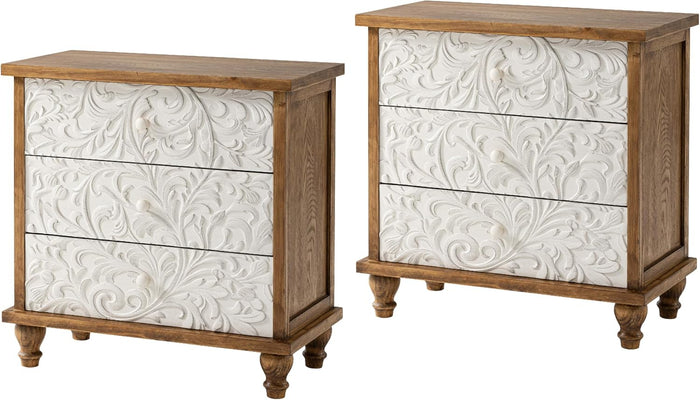 3 Drawer Farmhouse Dresser x 2P