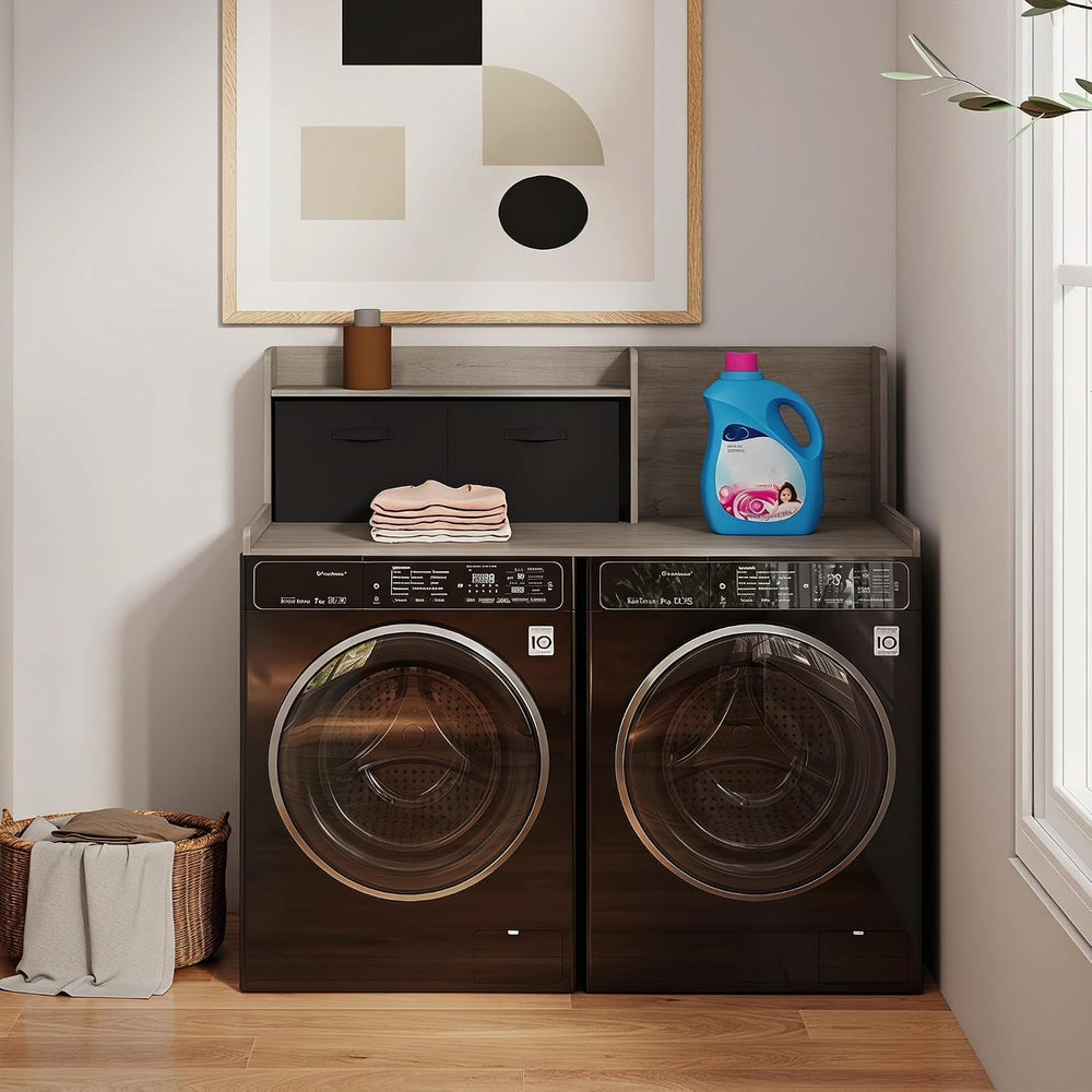 TaoHFE Washer Dryer Countertop,Washer and Dryer Topper for Laundry,Grey OAK