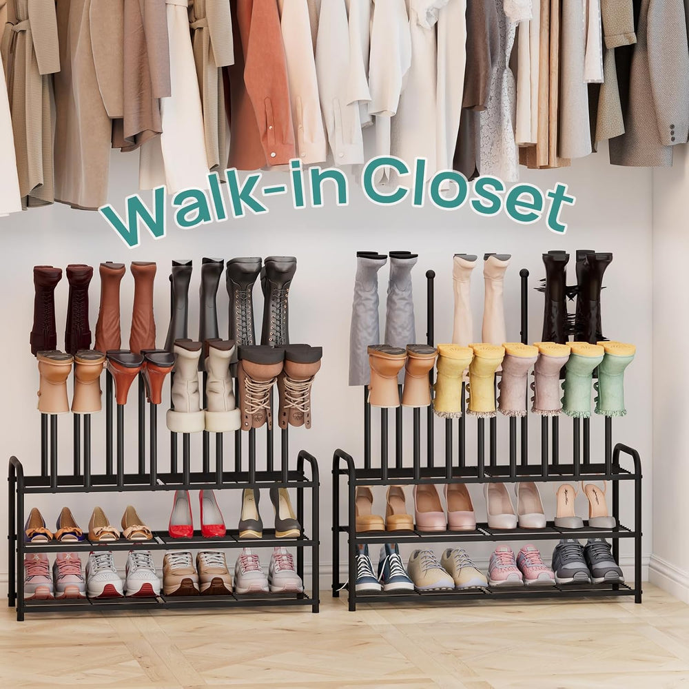 viewcare Tall Boot Rack, Long Boot Rack Organiser, Tall Boots with Shoe Rack ...