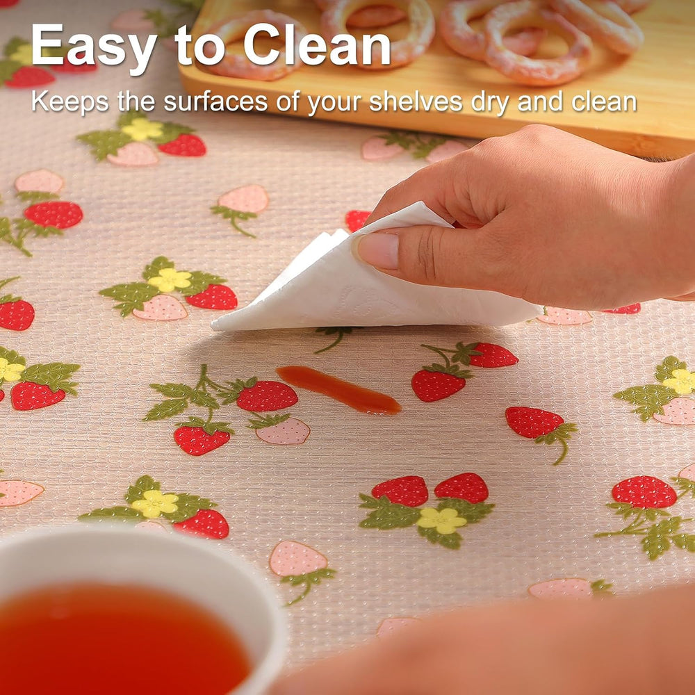 Cooyes Shelf Liner for Kitchen Cabinets Waterproof, 17.5"x240" Stra...