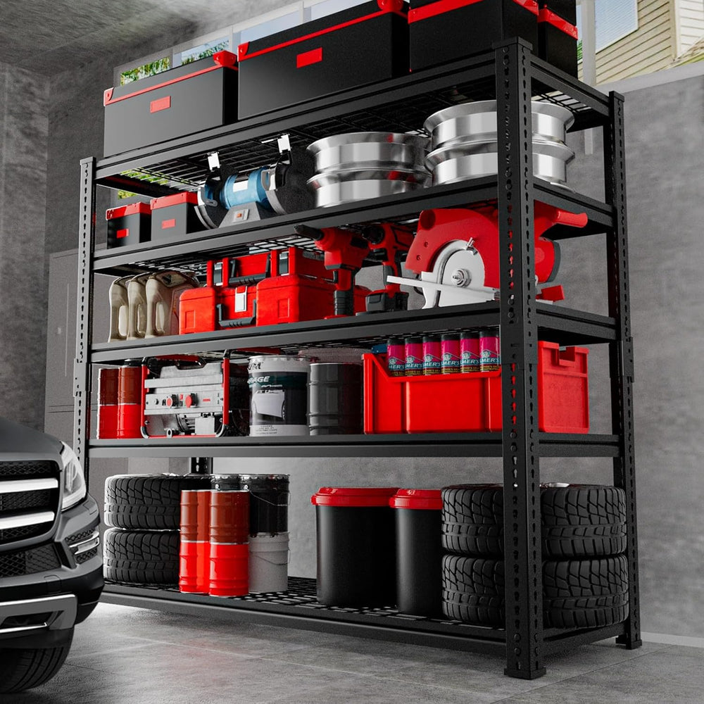 Storage Shelves, Garage Shelving Heavy Duty 2800 LBS Capacity, 48"L x 18...
