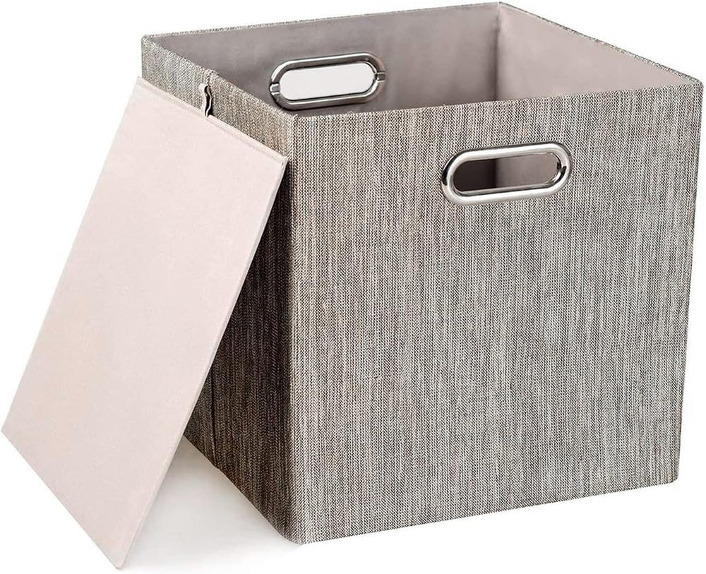 Posprica 3X Thicker Fabric Storage Cubes 13 inch Collapsible Storage Bins for...
