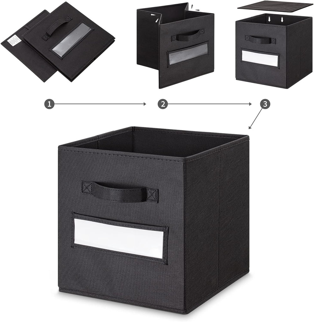 11 Inch Storage Cube,Storage bin,cube storage (Set of 10) Foldable Fabric Cub...