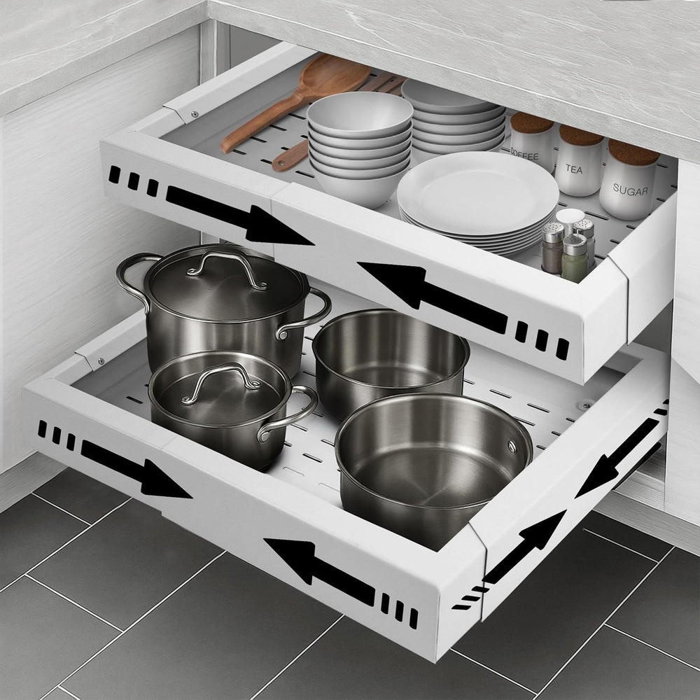 Heavy Duty Single Pull Out Cabinet Organizer for Kitchen Drawer or Shelf – Ex...