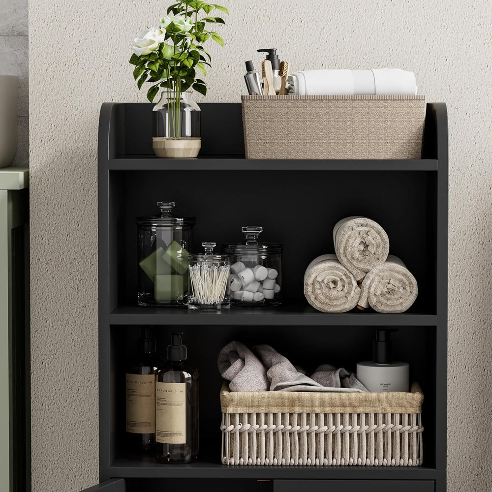 Homhedy Small Bathroom Storage Cabinet, Toilet Paper Storage Cabinet