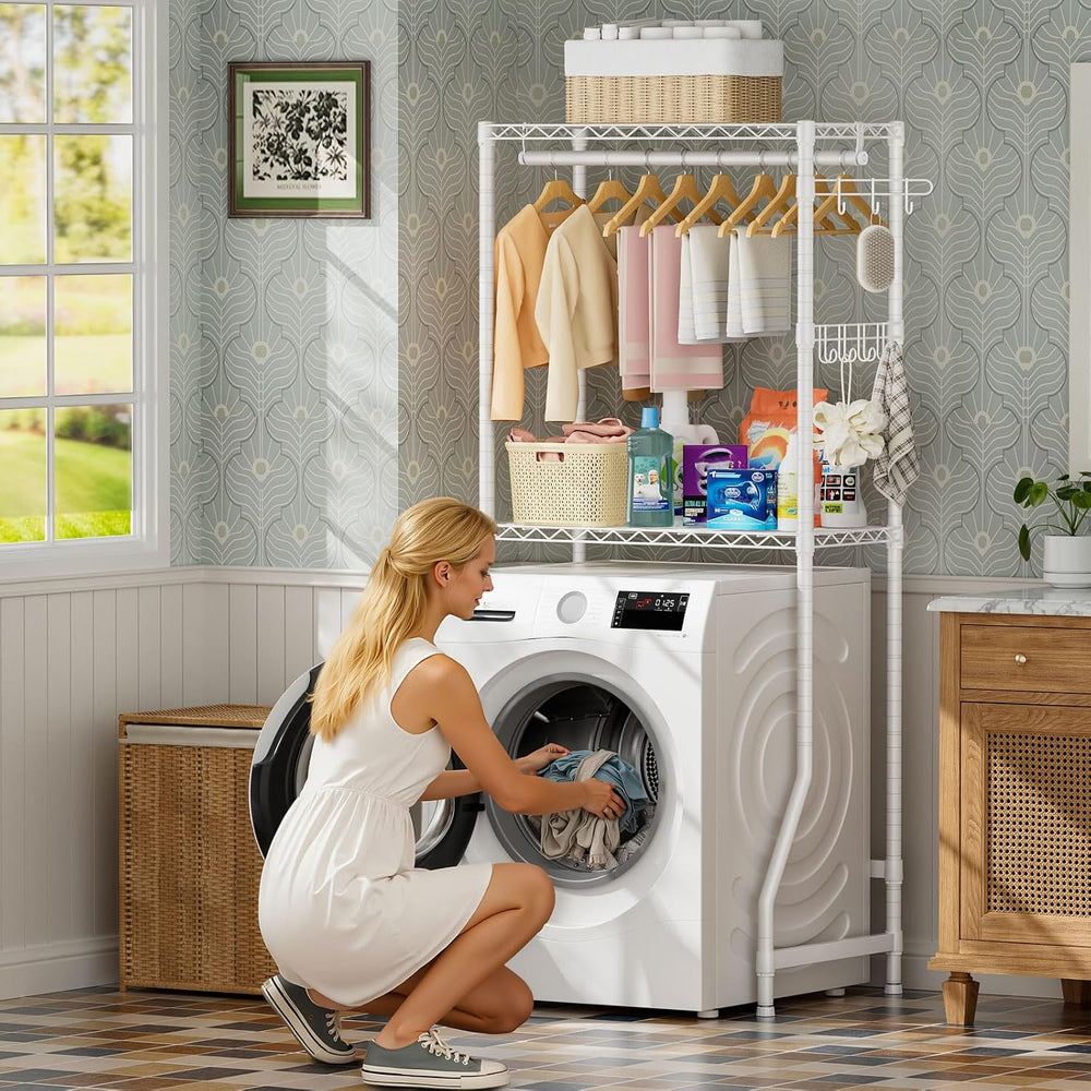 Golpart Laundry Organizer Shelves Over the Washer and Dryer Storage Shelf