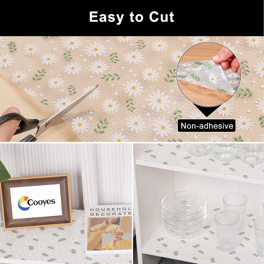 Cooyes Shelf Liner Non-Adhesive EVA Cabinet & Drawer Liner 20" x 360...