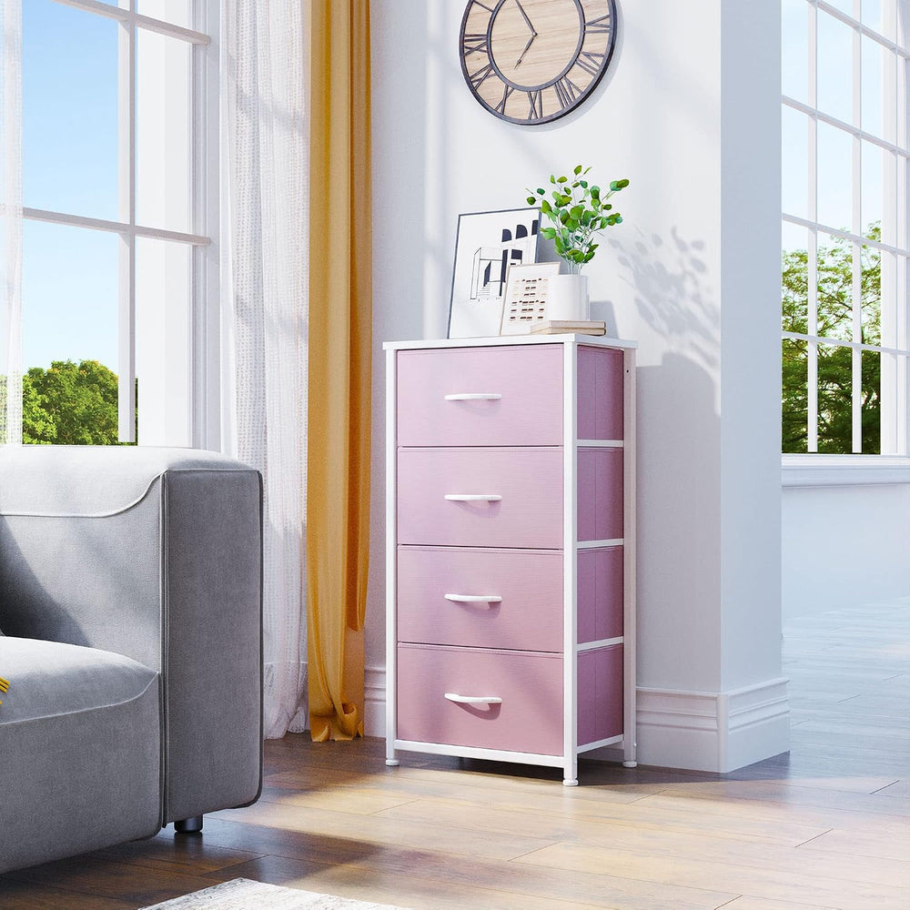 YITAHOME Dresser with 4 Drawers -Fabric Storage Tower, Organizer Unit for Bed...