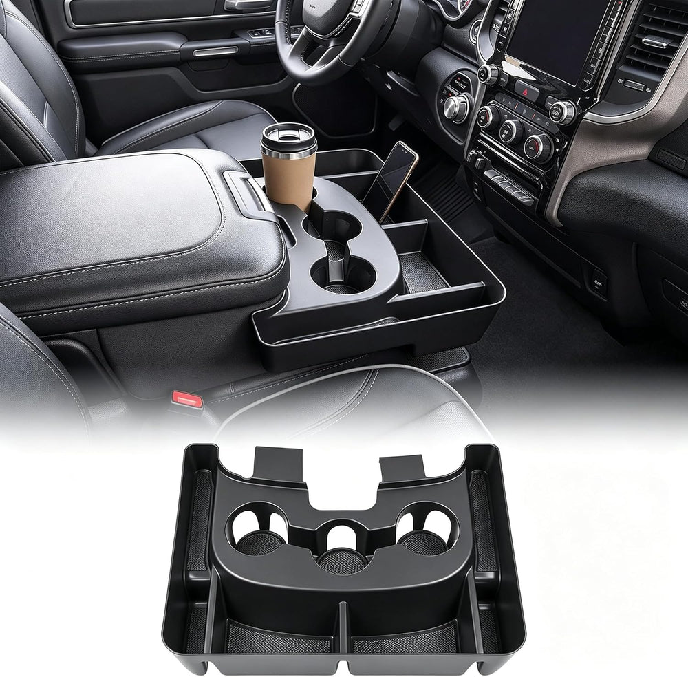 3-in-1 Center Console Organizer for 2013-2018 Dodge RAM 1500 Jump Seat