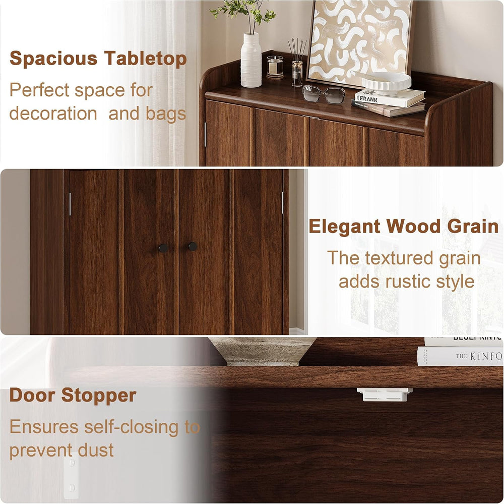 iPormis 6-Tier Shoe Cabinet with Drawer, 47” Tall Large Shoe Storage Cabinet ...