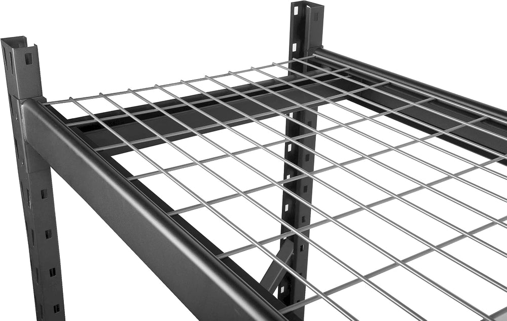 WEN Four-Tier Industrial Steel Storage Rack with Adjustable Shelving and 8000...