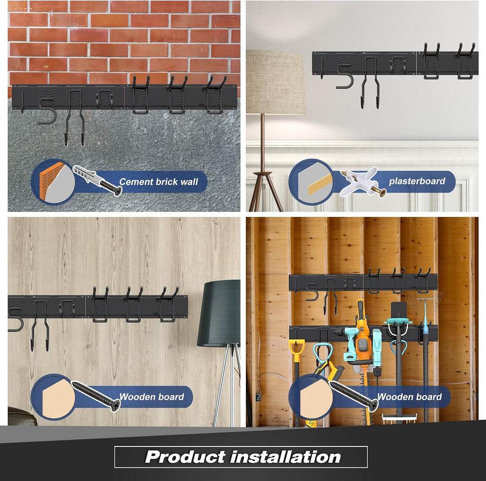 Garage Tool Storage Rack, Heavy Duty Garage Storage Organizer Rack System Wal...
