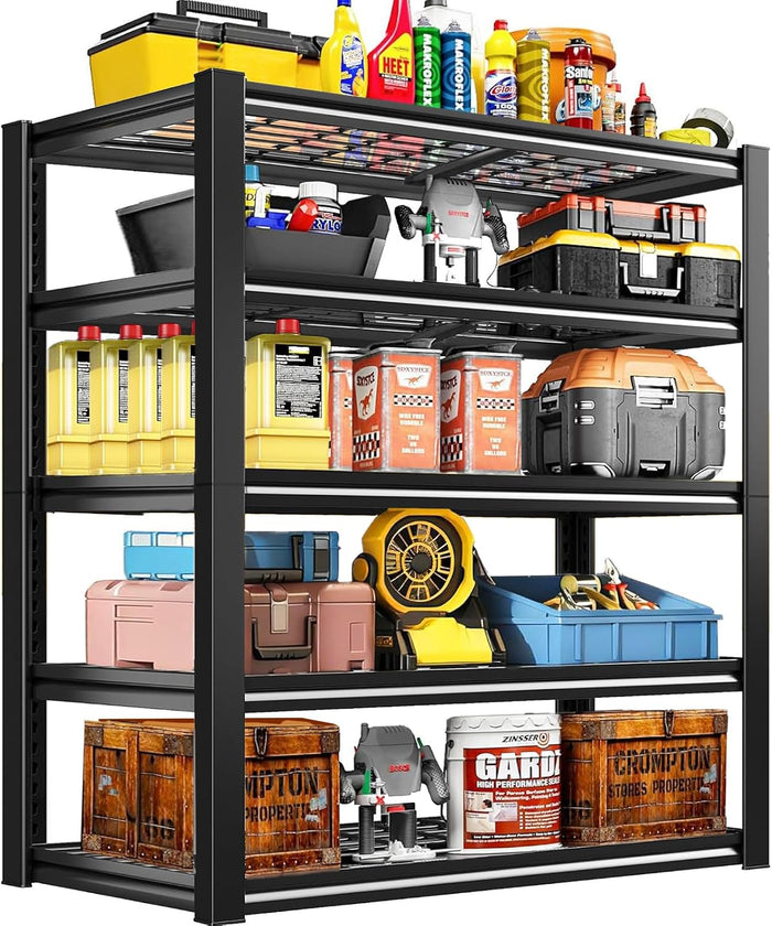 Garage Shelving Storage Shelves, 72''x35.5''x16'' Heavy Duty Metal Shelves, Adjustable Shelving Unit, Storage Racks Heavy Duty for Warehouse, Basement, Pantry, Closet, Kitchen